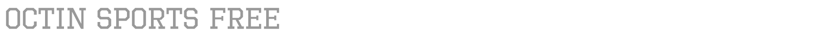Octin Sports font preview